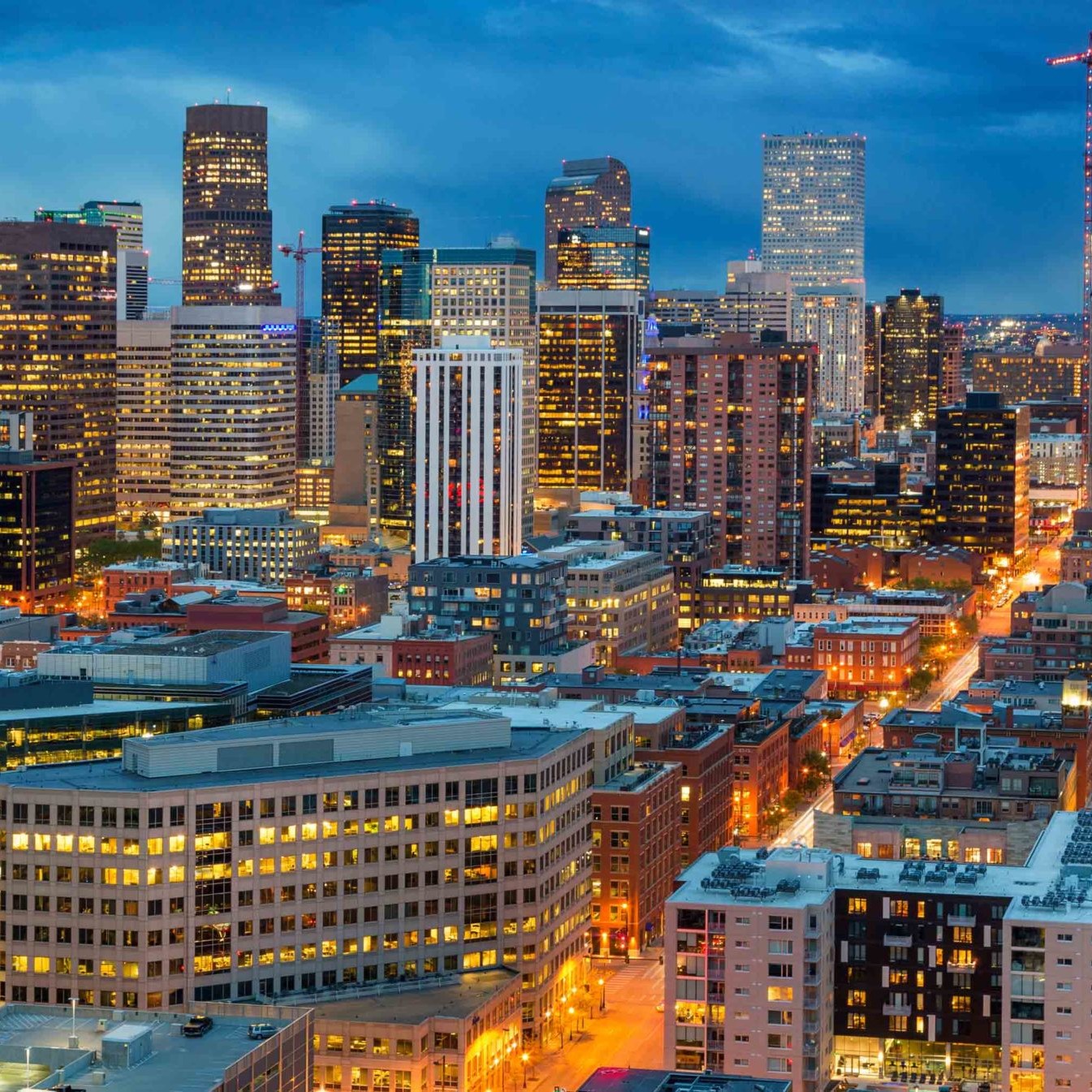 The cityscape of Denver, one of the most successful comeback cities.