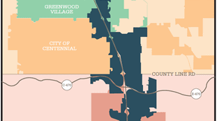 Map of Denver South Area