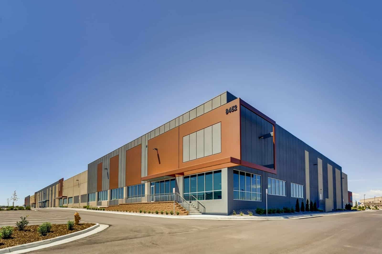 Exterior shot of Highfield — a 100+ acre industrial hub in the Denver South region of Colorado. Credit: Highfield