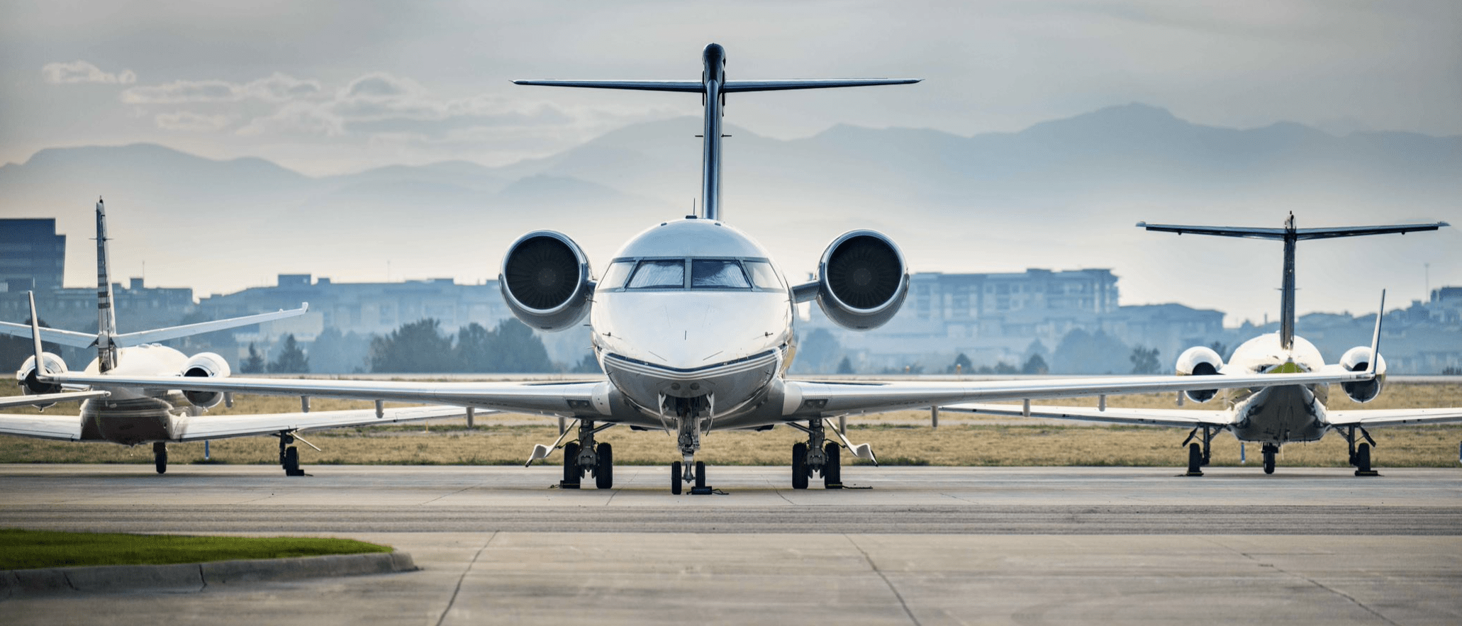 Plane on Runway at Centennial Airport